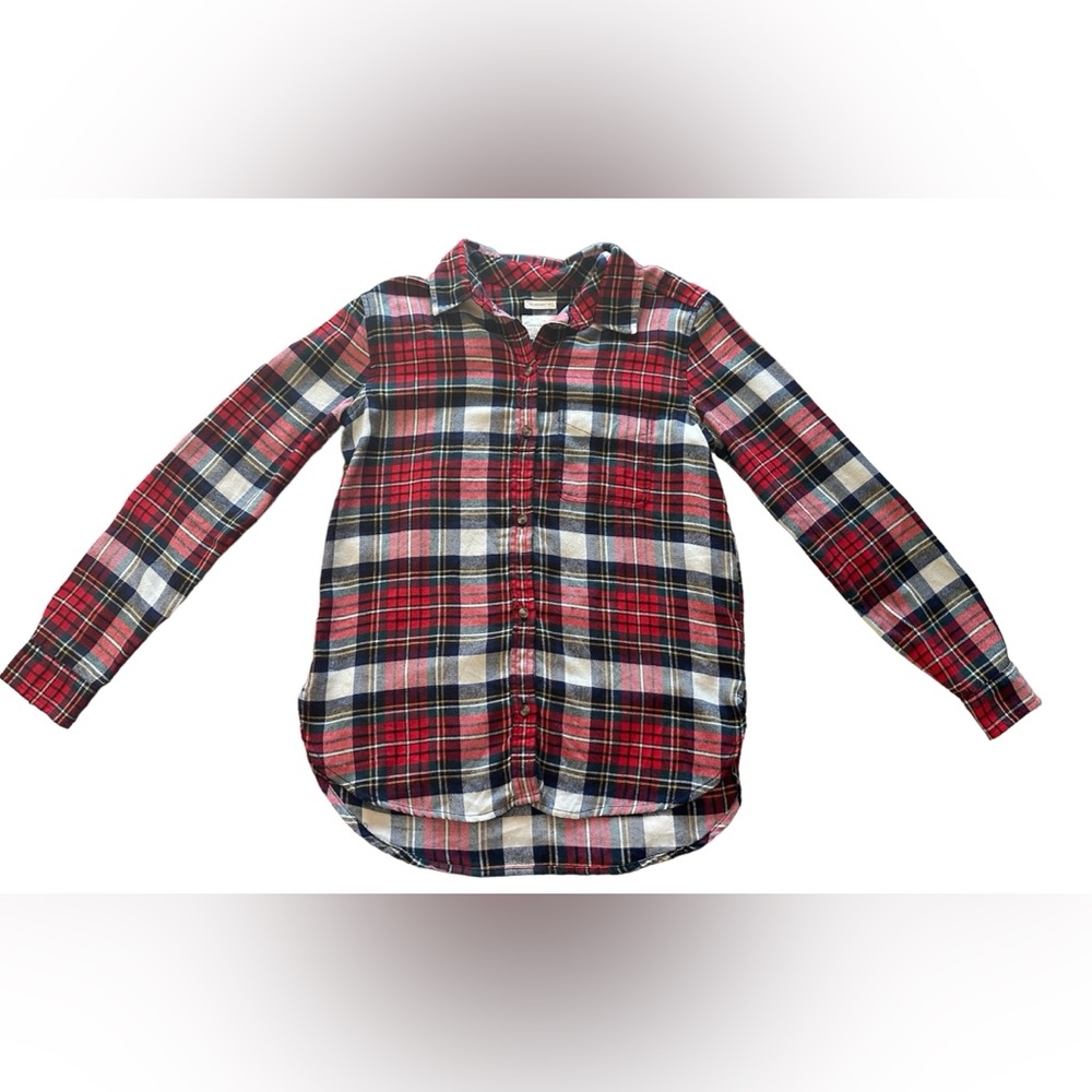 American Eagle | Red Plaid Boyfriend Flannel Shirt “Ahhmazingly Soft!” | Size - Picture 2 of 8